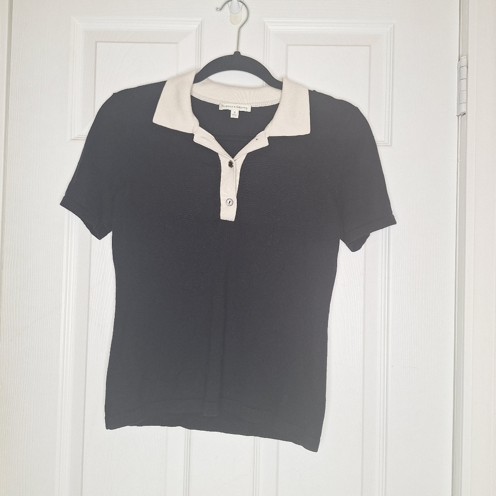 Fairway & Greene Cashmere Blend Shirt Sweater Size Medium